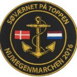 Broderet mærket til Søværnet. Vi har i samme omgang lavet T-shirts med tryk til deltagerne i Nijmegenmarchen 2016 - klik på billedet for at se større udgave (åbner i ny fane) Broderet mærket til Søværnet. Vi har i samme omgang lavet T-shirts med tryk til deltagerne i Nijmegenmarchen 2016