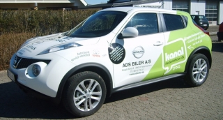 Delvis car wrap af Nissan Juke