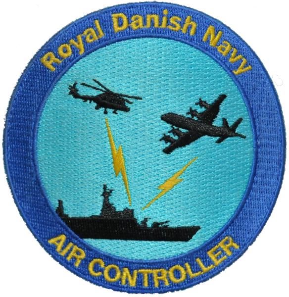 Broderet Air Controller-emblem for Royal Danish Navy